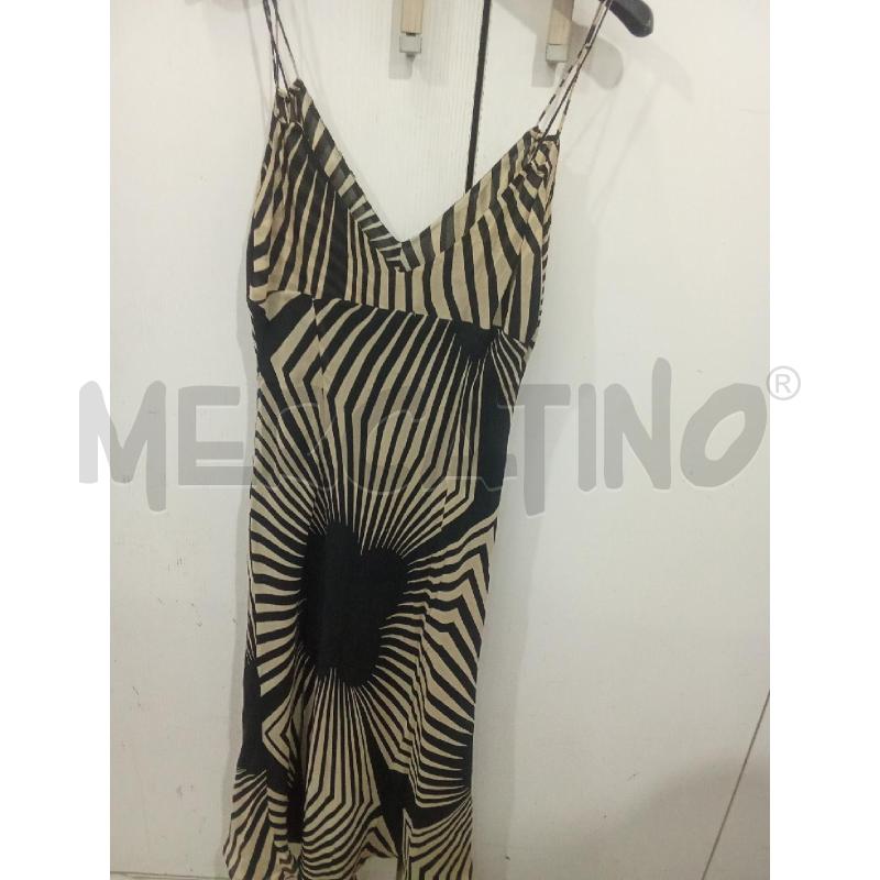 VESTITO DONNA BEIGE E NERO BRETELLINE MASKA | Mercatino dell'Usato Benevento 3