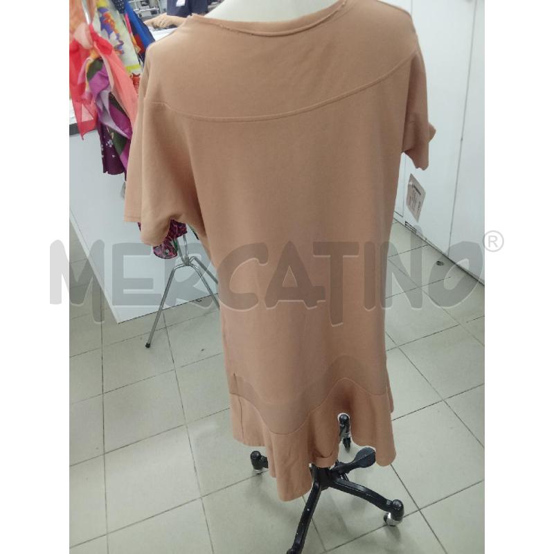VESTITO DONNA BEIGE ROSATO ELISABETTA FRANCHI FIOCCO RASO  | Mercatino dell'Usato Benevento 4