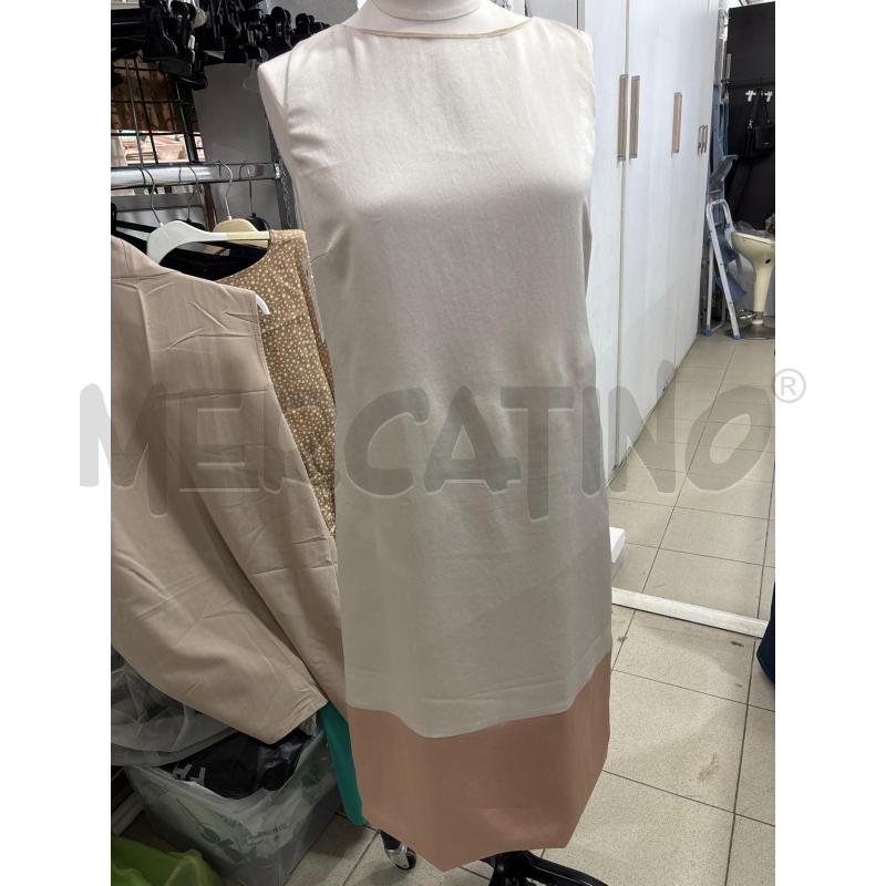 VESTITO DONNA BEIGE VALENTINO ROMA EFFETTO RASO  | Mercatino dell'Usato Benevento 1