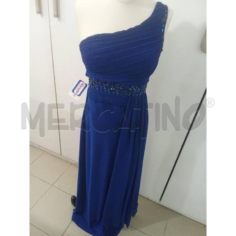 VESTITO DONNA BLU CON PIETRE STRASS MONIQUE | Mercatino dell'Usato Benevento 1