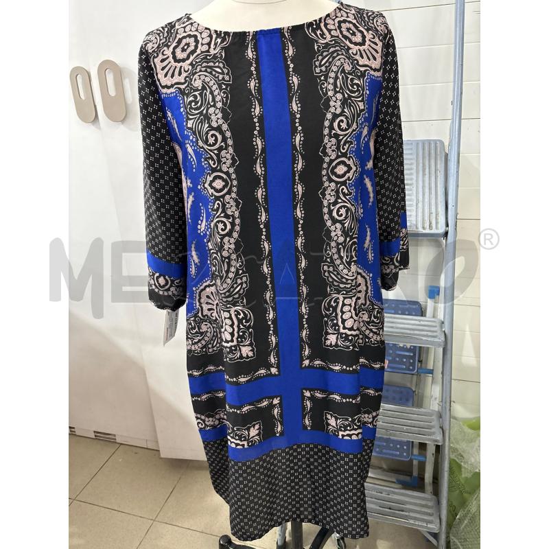 VESTITO DONNA BLU E NERO FANTASIA BANDANA GIORGIA E JOHNS | Mercatino dell'Usato Benevento 1