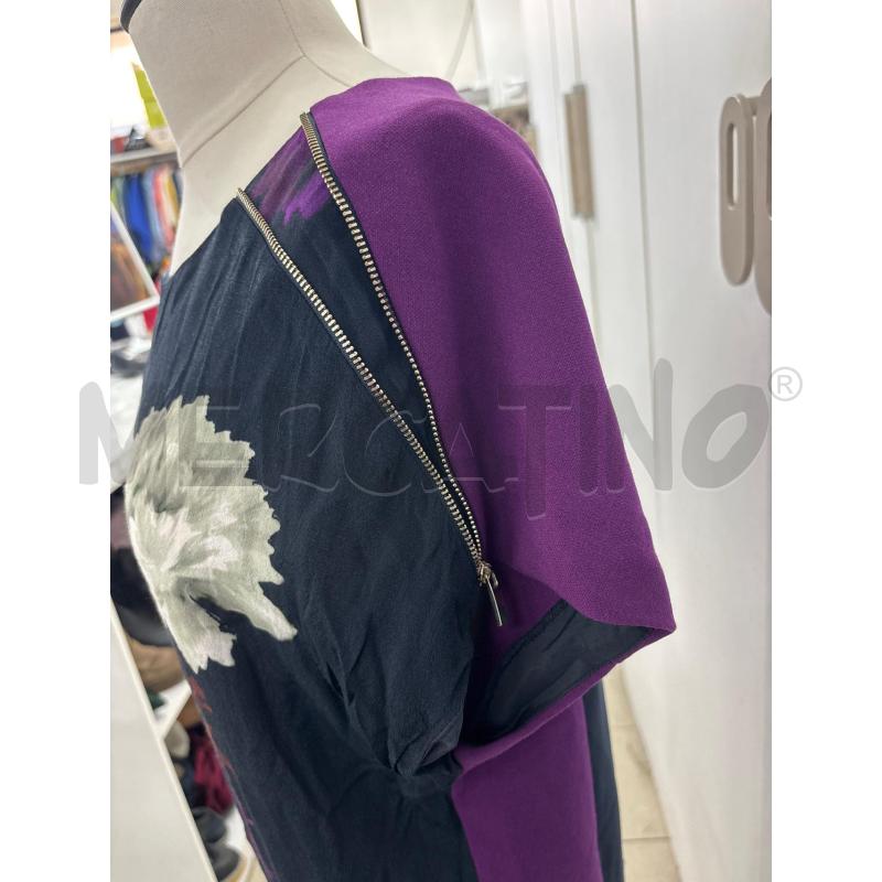 VESTITO DONNA BLU E VIOLA ZIP SPALLE MARIELLA ROSATI | Mercatino dell'Usato Benevento 2