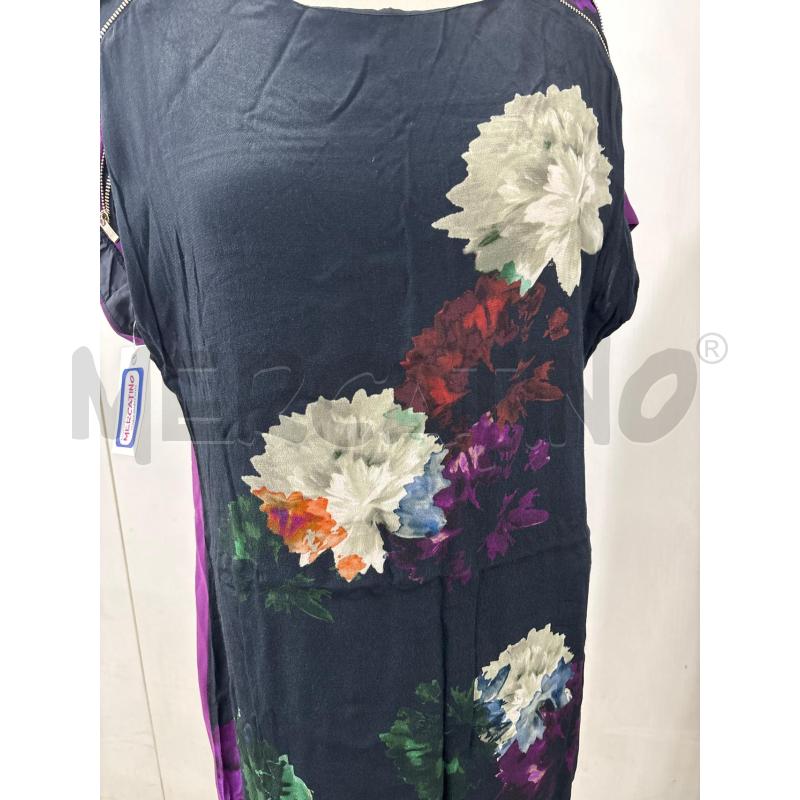 VESTITO DONNA BLU E VIOLA ZIP SPALLE MARIELLA ROSATI | Mercatino dell'Usato Benevento 3