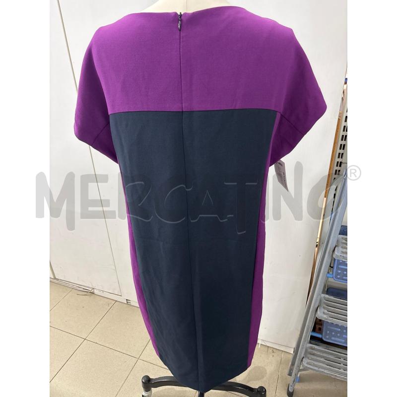 VESTITO DONNA BLU E VIOLA ZIP SPALLE MARIELLA ROSATI | Mercatino dell'Usato Benevento 4