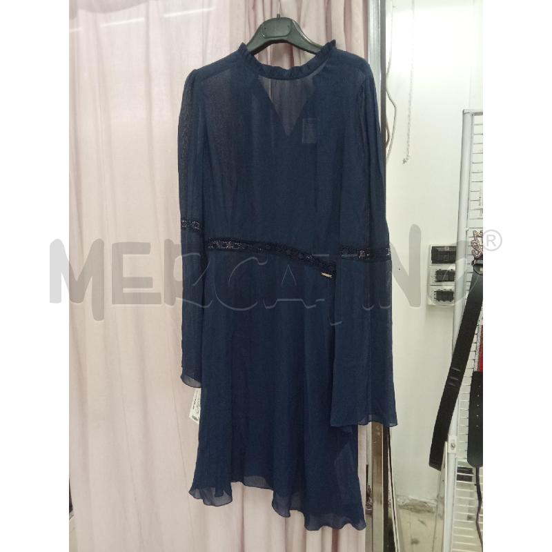 VESTITO DONNA BLU VELATO CON TRAFORI LIUJO | Mercatino dell'Usato Benevento 1