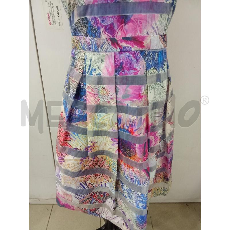 VESTITO DONNA CAMPANA FUCSIA FANTASIA FLOREALE PENNY BLACK | Mercatino dell'Usato Benevento 3