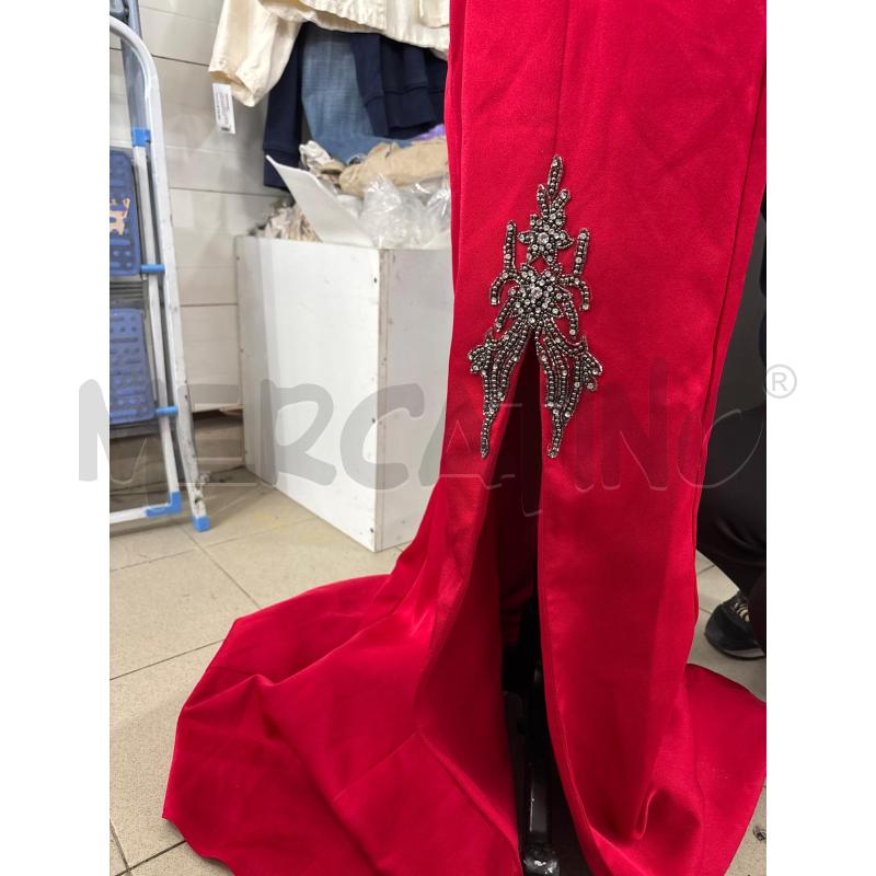 VESTITO DONNA DA CERIMONIA ROSSO TOP CON STRASS | Mercatino dell'Usato Benevento 3