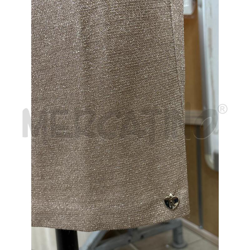 VESTITO DONNA DORATO GLITTERATO CON DRAPPEGGIO RINASCIMENTO | Mercatino dell'Usato Benevento 3