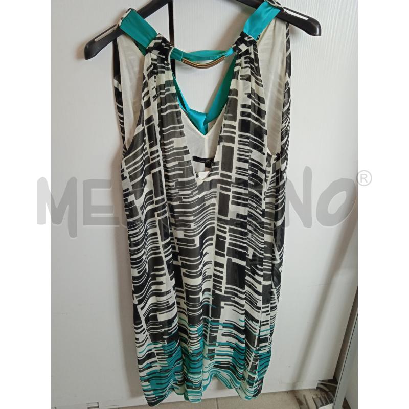 VESTITO DONNA ELISABETTA FRANCHI BIANCO INS NERO E VERDE | Mercatino  dell'Usato Benevento