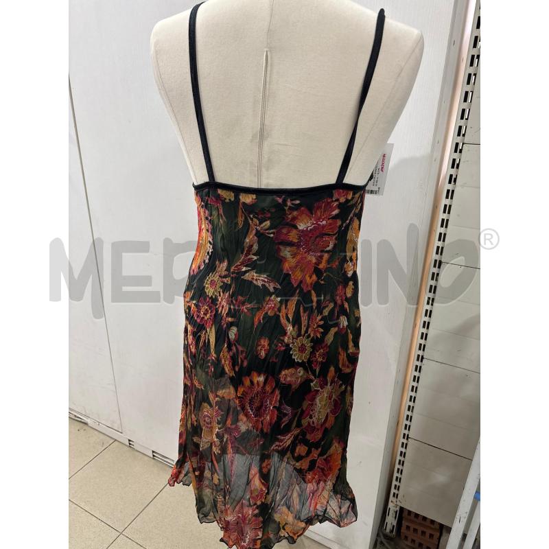 VESTITO DONNA FANTASIA FIORI ARANCIONI BRETELLINE ANTONELLO SERIO | Mercatino dell'Usato Benevento 3