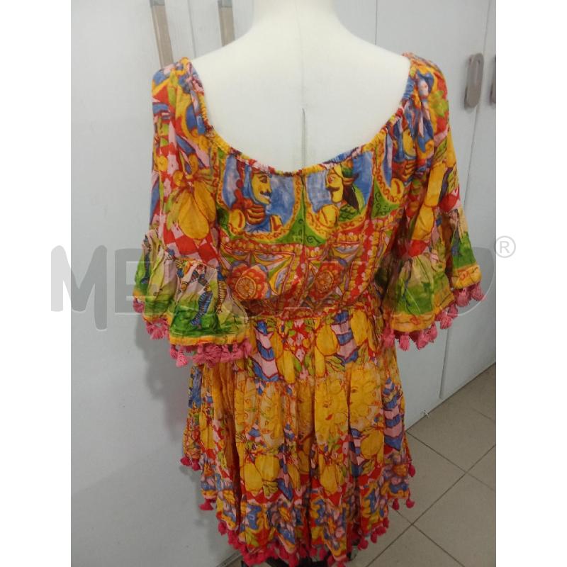 VESTITO DONNA FANTASIA GIALLA ANTICA SARTORIA GIACOMO 5 | Mercatino dell'Usato Benevento 3