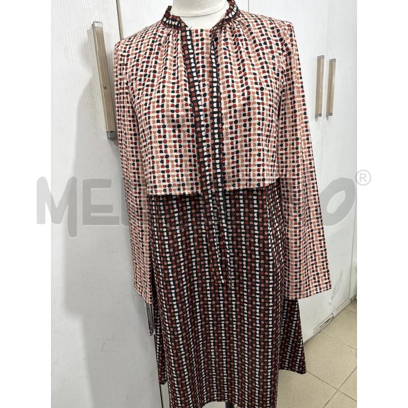 VESTITO DONNA FANTASIA MARRONE BEIGE RUE 8ISQUIT | Mercatino dell'Usato Benevento 1