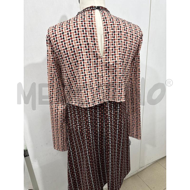 VESTITO DONNA FANTASIA MARRONE BEIGE RUE 8ISQUIT | Mercatino dell'Usato Benevento 3