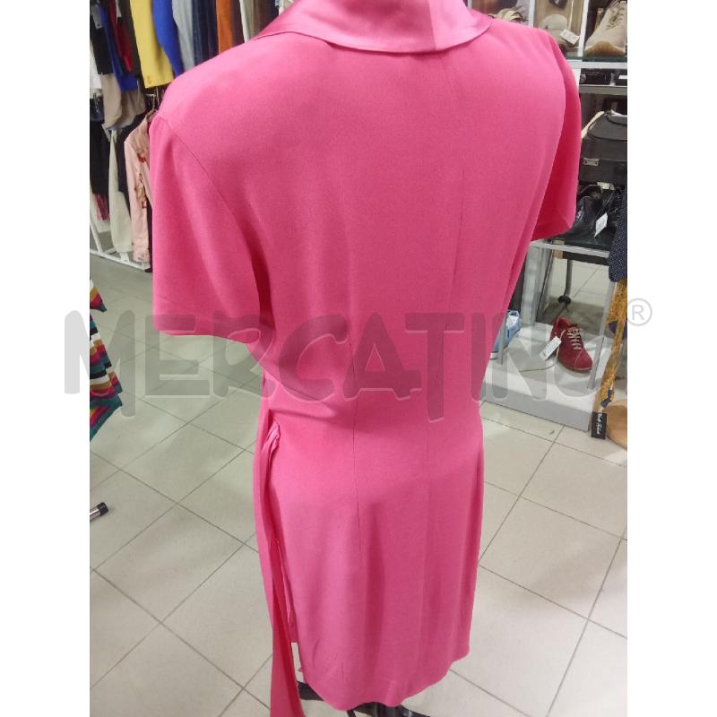 VESTITO DONNA FUCSIA SCOLLO REVER LUCIDO GILMAR | Mercatino dell'Usato Benevento 3