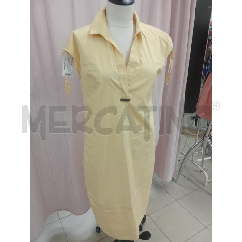 VESTITO DONNA GIALLO PESERICO SCOLLO V CON PLACCHETTA | Mercatino dell'Usato Benevento 1
