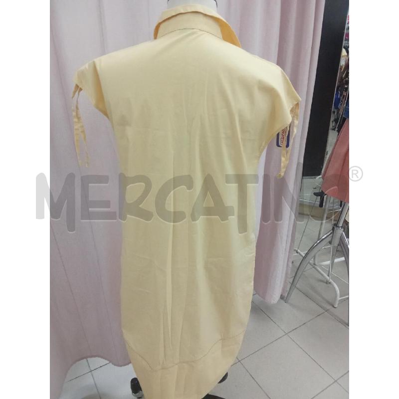 VESTITO DONNA GIALLO PESERICO SCOLLO V CON PLACCHETTA | Mercatino dell'Usato Benevento 3