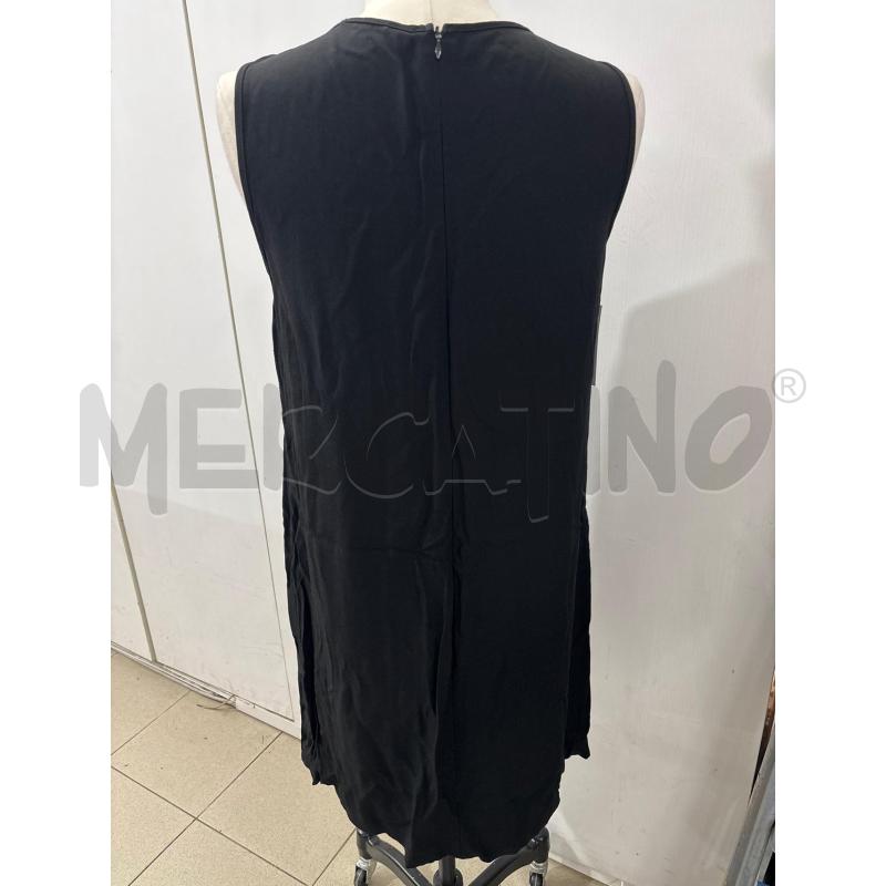 VESTITO DONNA GIROMANICA NERO INS ROSSO SISLEY | Mercatino dell'Usato Benevento 3