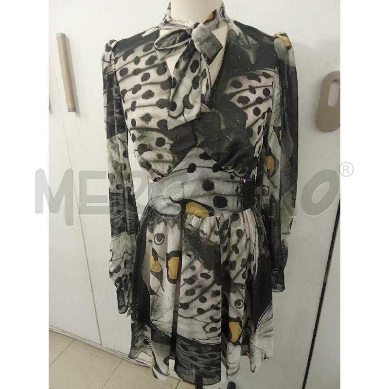 VESTITO DONNA GRIGIO NERO SCOLLO V KOCCA | Mercatino dell'Usato Benevento 1
