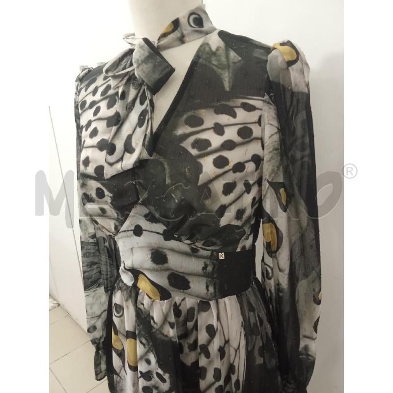 VESTITO DONNA GRIGIO NERO SCOLLO V KOCCA | Mercatino dell'Usato Benevento 2