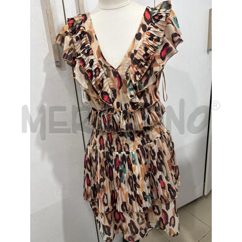 VESTITO DONNA LIUJO BEIGE FANTASIA CON BALZE | Mercatino dell'Usato Benevento 1