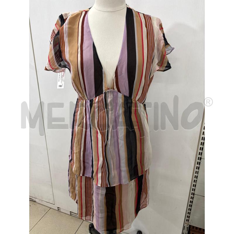 VESTITO DONNA LIUJO FANTASIA BEIGE MULTICOLOR SCOLLO V  | Mercatino dell'Usato Benevento 1