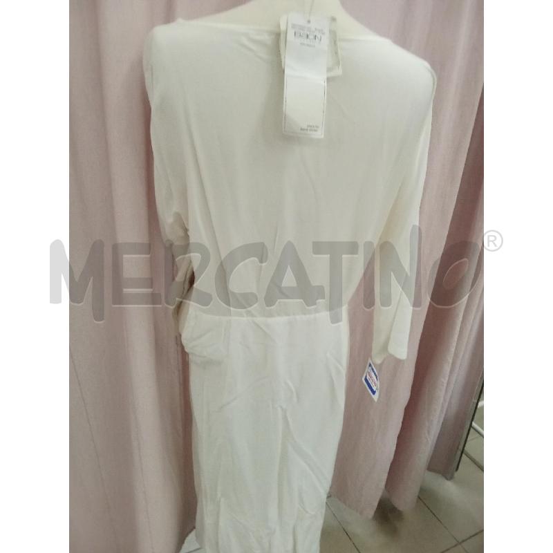 VESTITO DONNA LUNGO BIANCO BAON MANICA 3 4  | Mercatino dell'Usato Benevento 2
