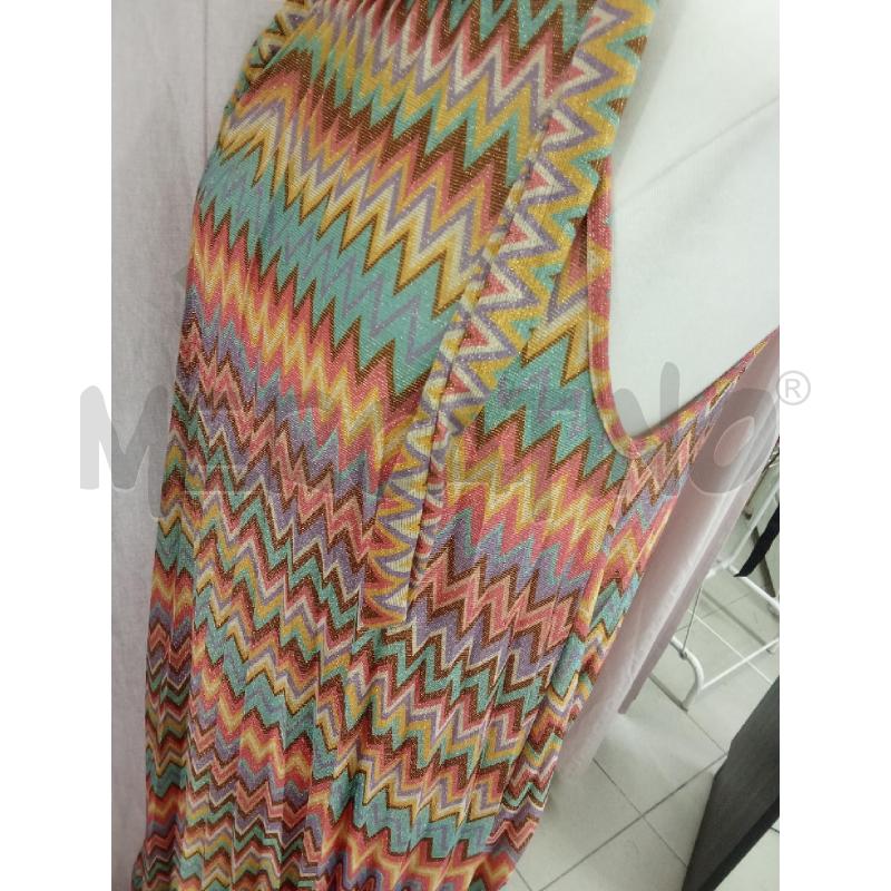VESTITO DONNA LUNGO COLORATO ZIGAZAG MOD MIS MAISON CLABE | Mercatino dell'Usato Benevento 3