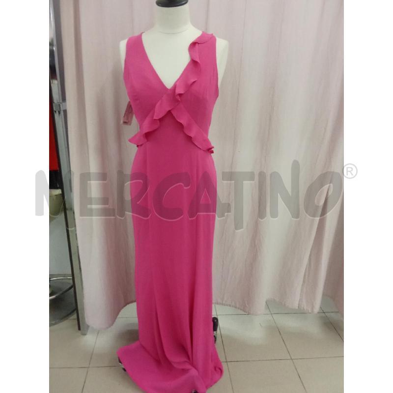 VESTITO DONNA LUNGO FUXIA VOLANT NUVOLA | Mercatino dell'Usato Benevento 1