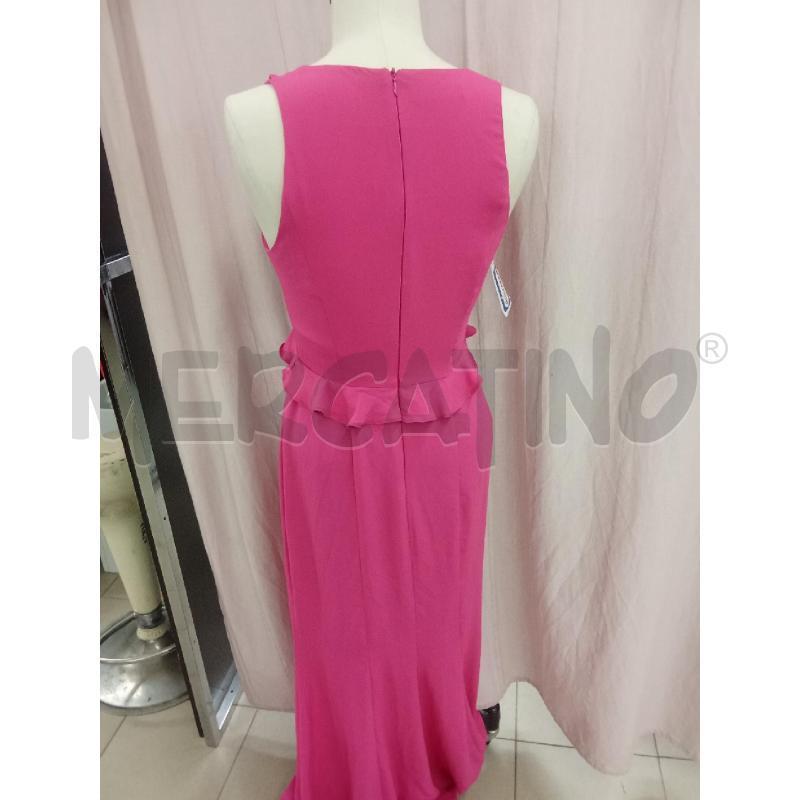 VESTITO DONNA LUNGO FUXIA VOLANT NUVOLA | Mercatino dell'Usato Benevento 3