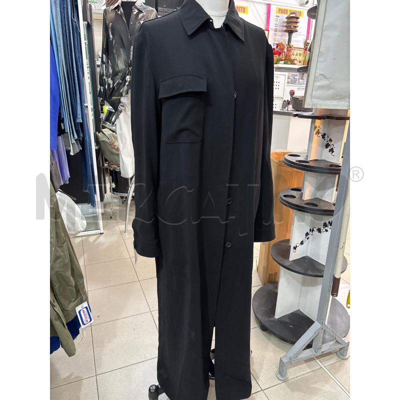 VESTITO DONNA LUNGO NERO MODELLO CAMICIA ALLEGRI | Mercatino dell'Usato Benevento 1