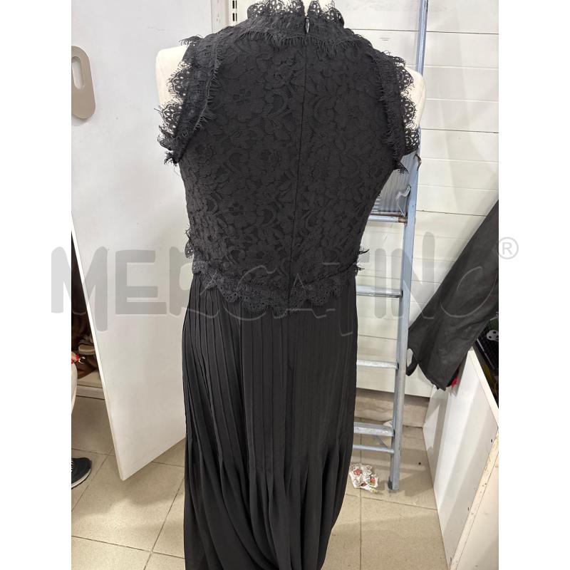VESTITO DONNA LUNGO NERO TOP MACRAME ZIP DIETRO FRACOMINA | Mercatino dell'Usato Benevento 3