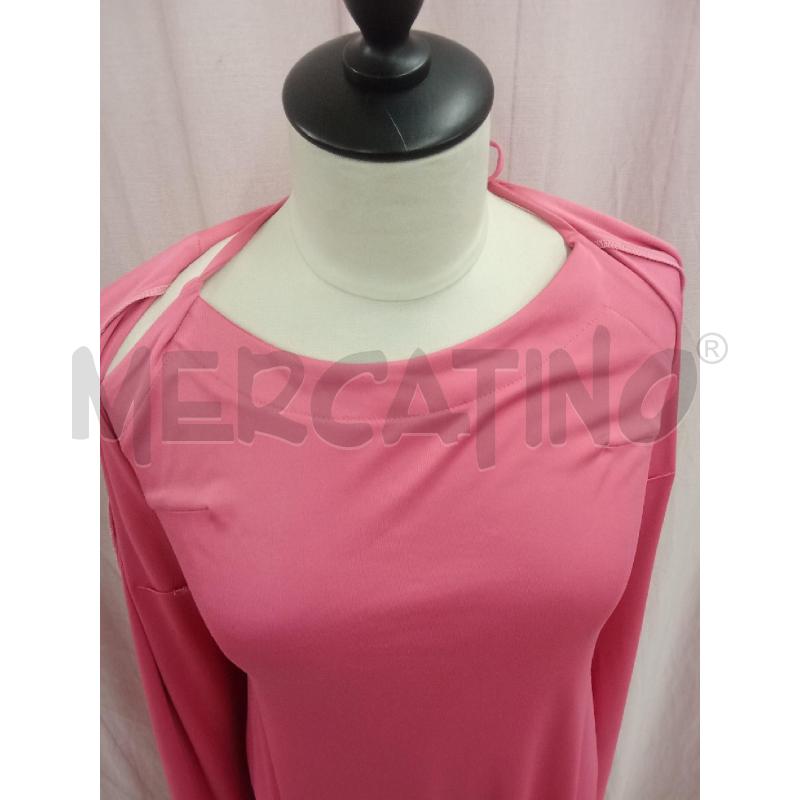 VESTITO DONNA LUNGO ROSA + SPOLVERINO ARGENTI  | Mercatino dell'Usato Benevento 2