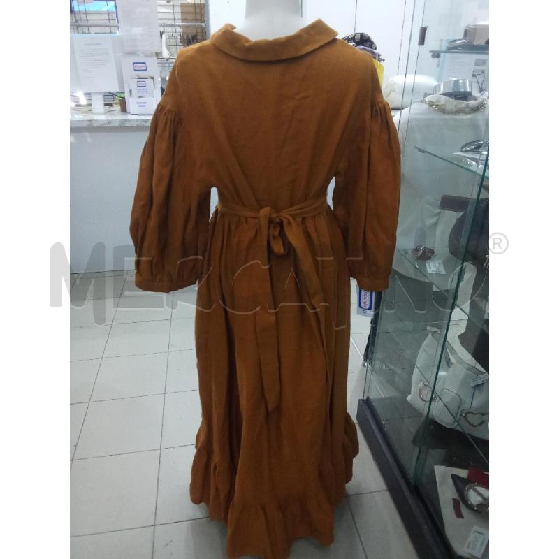 VESTITO DONNA LUNGO SENAPE BOTTONI AL PETTO LITTLE WOMAN ATELIER | Mercatino dell'Usato Benevento 3