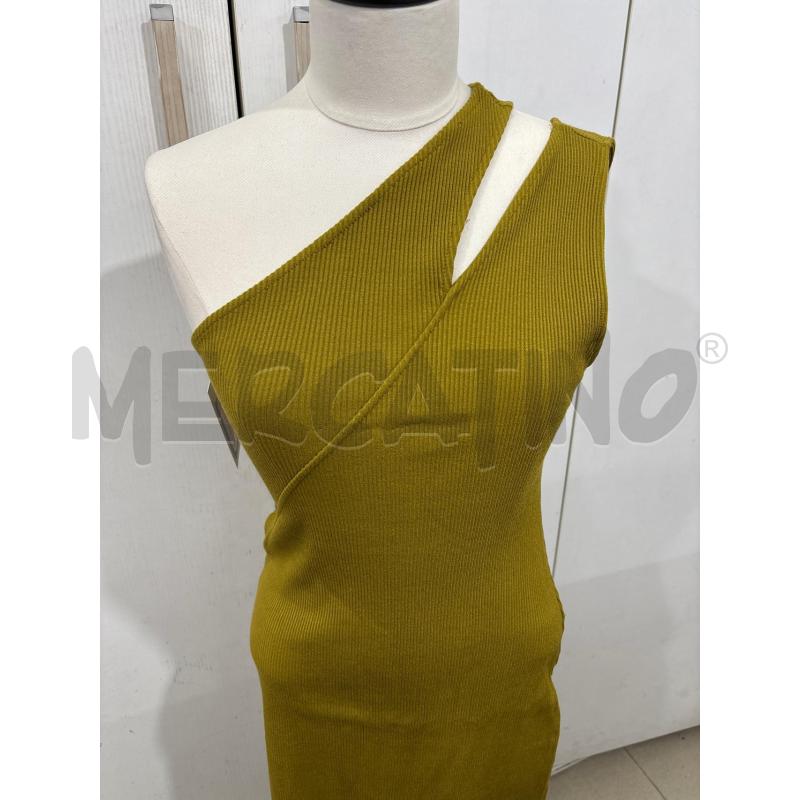 VESTITO DONNA LUNGO VERDE RIGATO MONOSPALLA ZARA | Mercatino dell'Usato Benevento 2