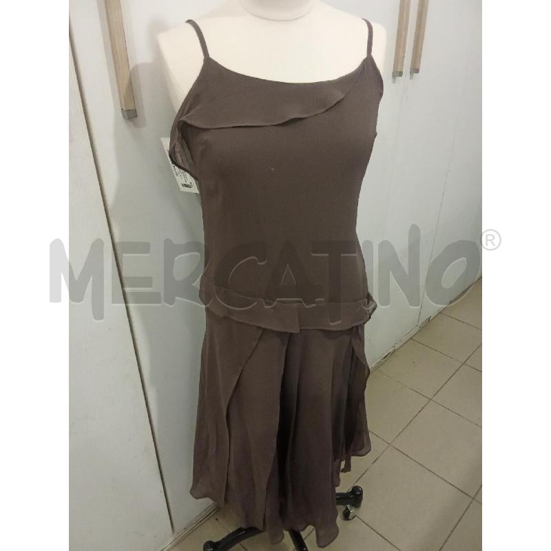 VESTITO DONNA MARRONE VELATO CON BRETELLINE PENNY BLACK | Mercatino dell'Usato Benevento 1