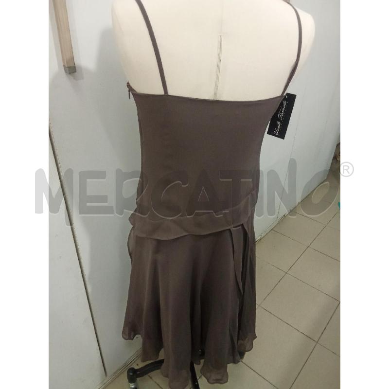 VESTITO DONNA MARRONE VELATO CON BRETELLINE PENNY BLACK | Mercatino dell'Usato Benevento 3
