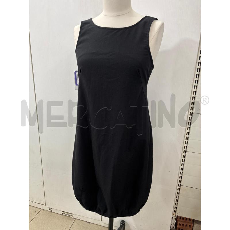 VESTITO DONNA NERO BRETELLE CON BOTTONI | Mercatino dell'Usato Benevento 1