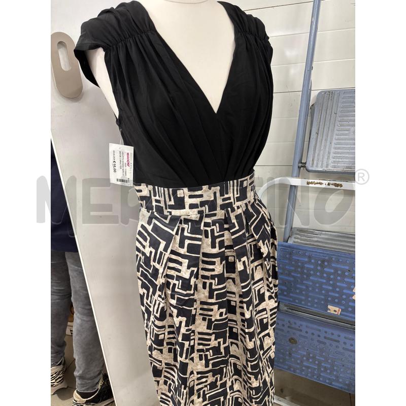 VESTITO DONNA NERO E BEIGE CARACTER | Mercatino dell'Usato Benevento 1