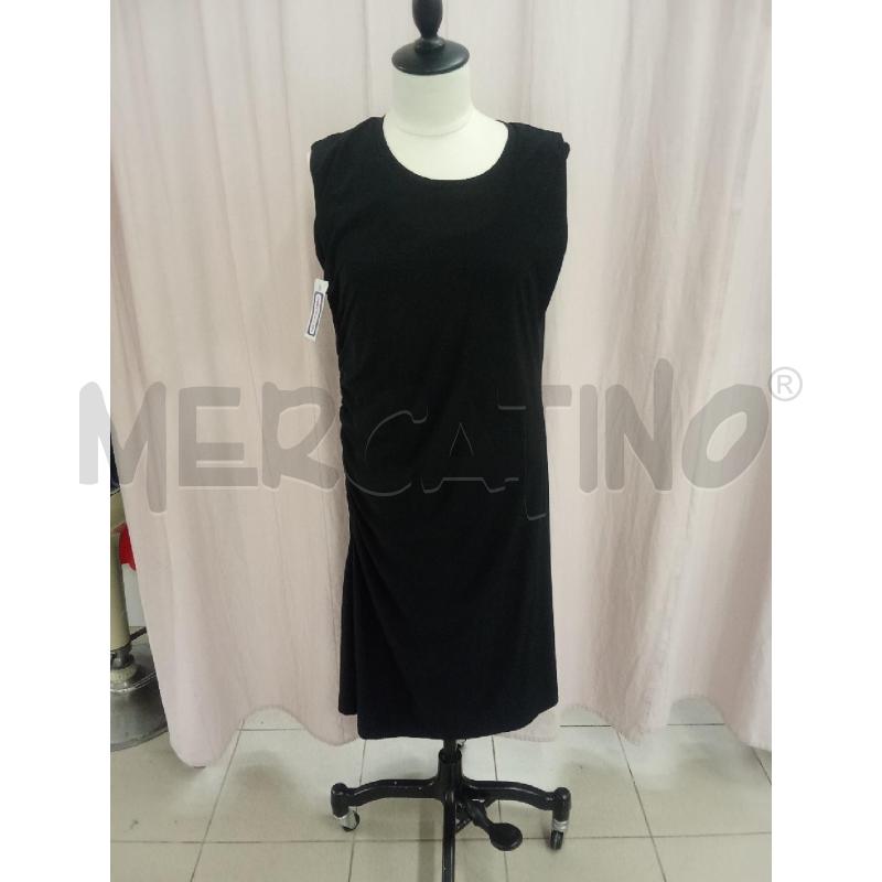 VESTITO DONNA NERO GIROMANICA ARRICCIATURA LATERALE STEFFEN SCHRAUT | Mercatino dell'Usato Benevento 1