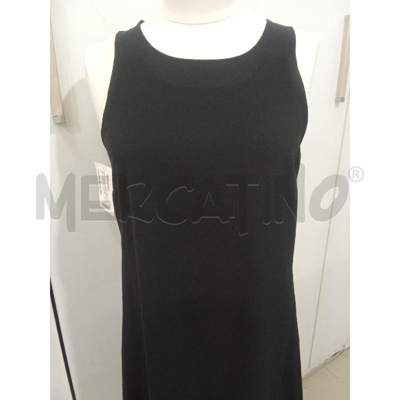 VESTITO DONNA NERO GIRO MANICA GONNELLINO IN BASSO MOTIVI | Mercatino dell'Usato Benevento 2
