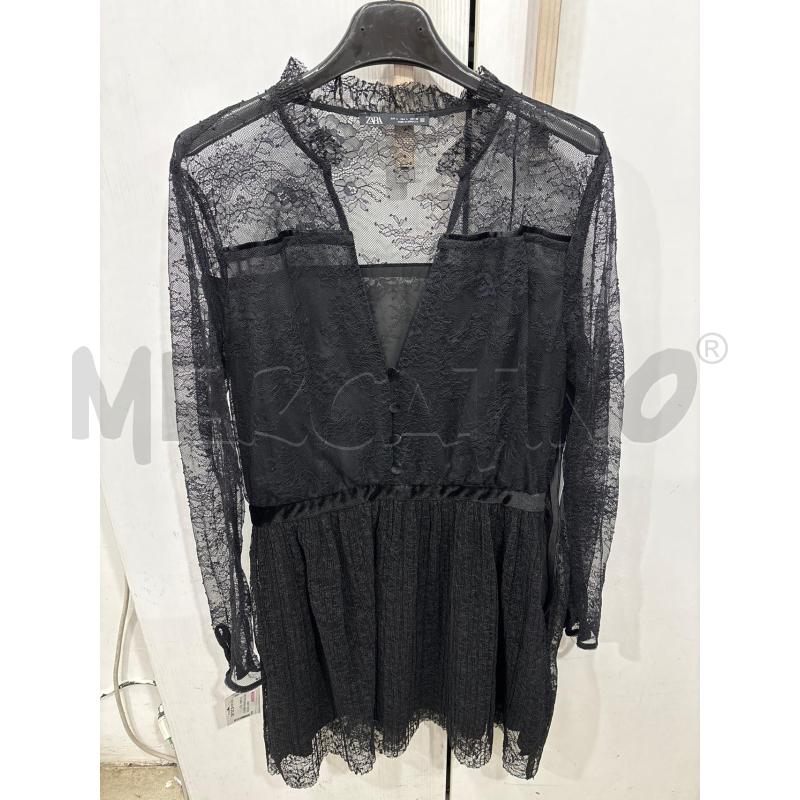 VESTITO DONNA NERO PIZZO ZARA  | Mercatino dell'Usato Benevento 1