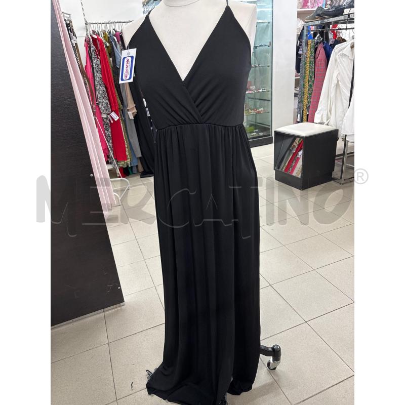 VESTITO DONNA NERO SPALLINE INCROCIO ARTIGLI | Mercatino dell'Usato Benevento 1