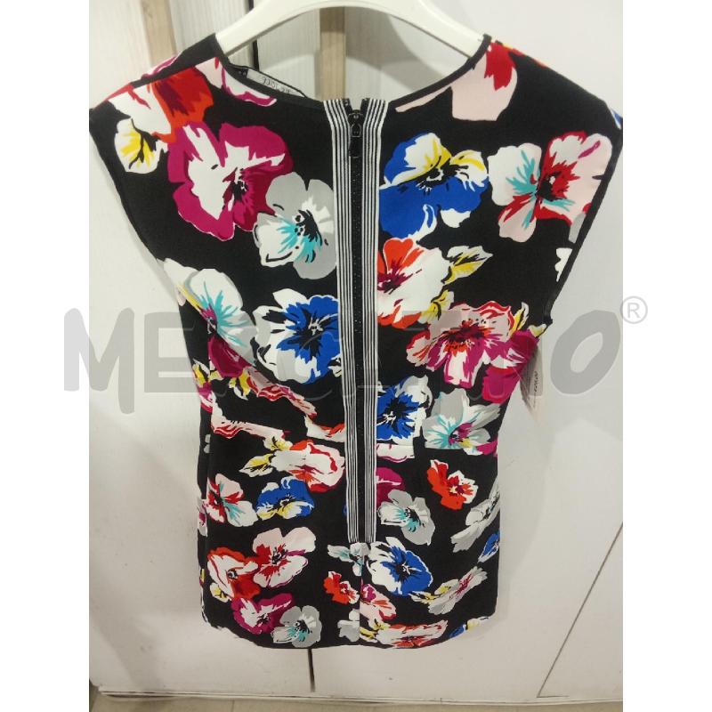 VESTITO DONNA NERO SPORTMAX FIORI | Mercatino dell'Usato Benevento 3