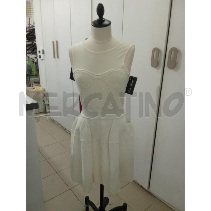 VESTITO DONNA PINKO BIANCO GIROMANICA  | Mercatino dell'Usato Benevento 1