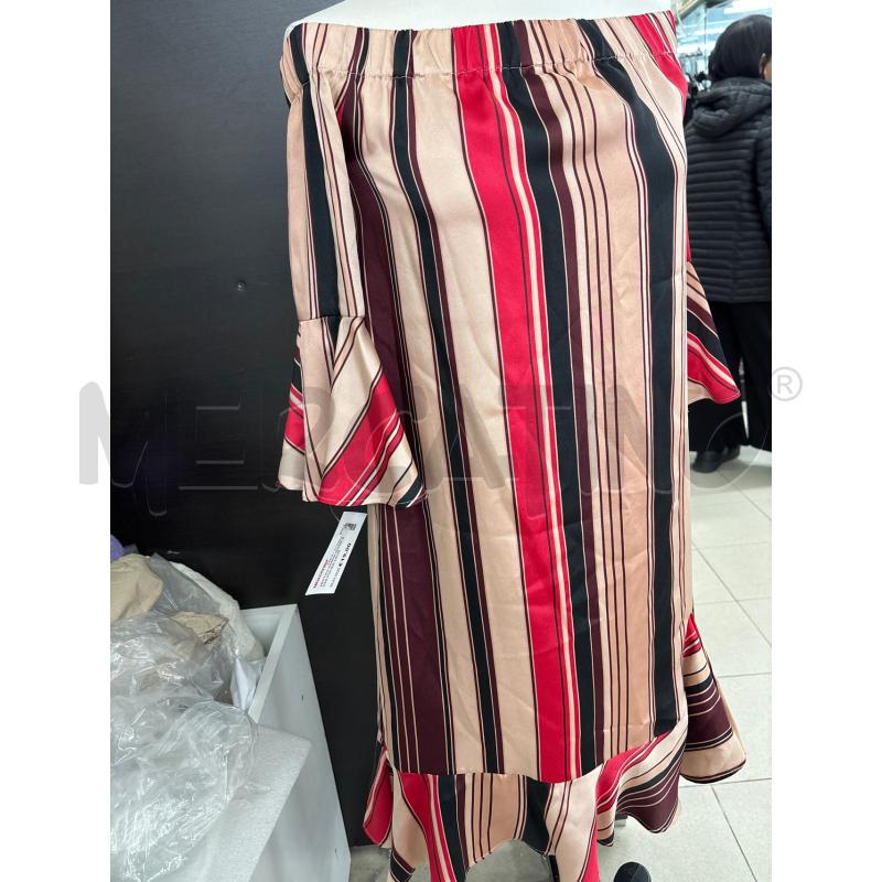 VESTITO DONNA RIGHE ROSA FUCSIA LIUJO  | Mercatino dell'Usato Benevento 1