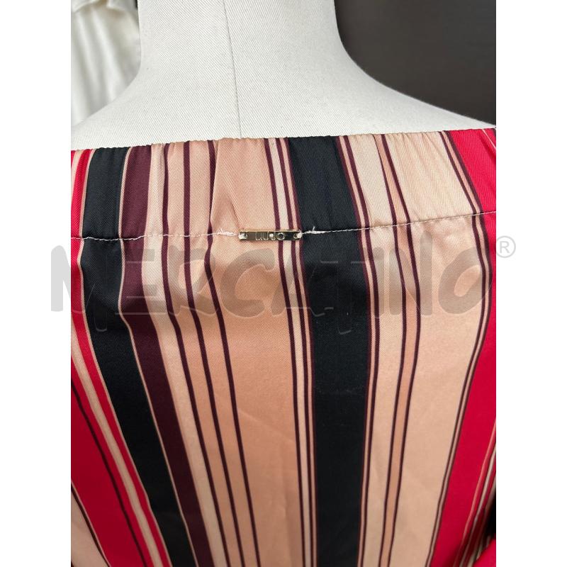VESTITO DONNA RIGHE ROSA FUCSIA LIUJO  | Mercatino dell'Usato Benevento 4