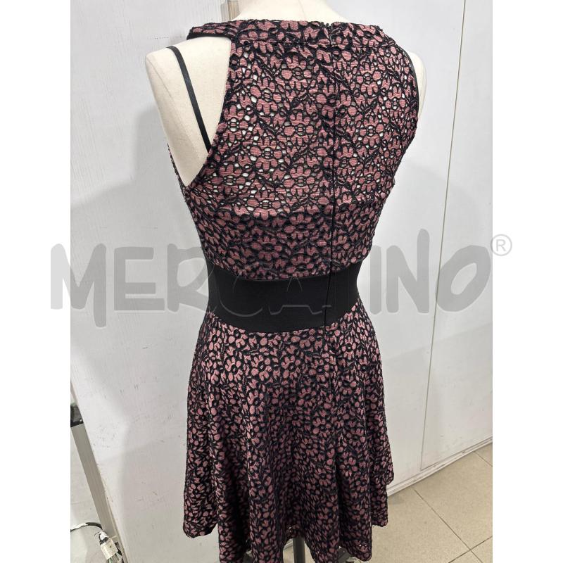 VESTITO DONNA ROSA NERO FASCIATO IN VITA ARTIGLI | Mercatino dell'Usato Benevento 3