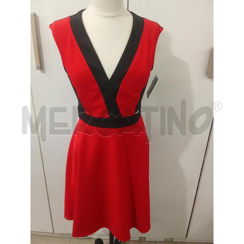 VESTITO DONNA ROSSO E NERO HANNY DEEP | Mercatino dell'Usato Benevento 1