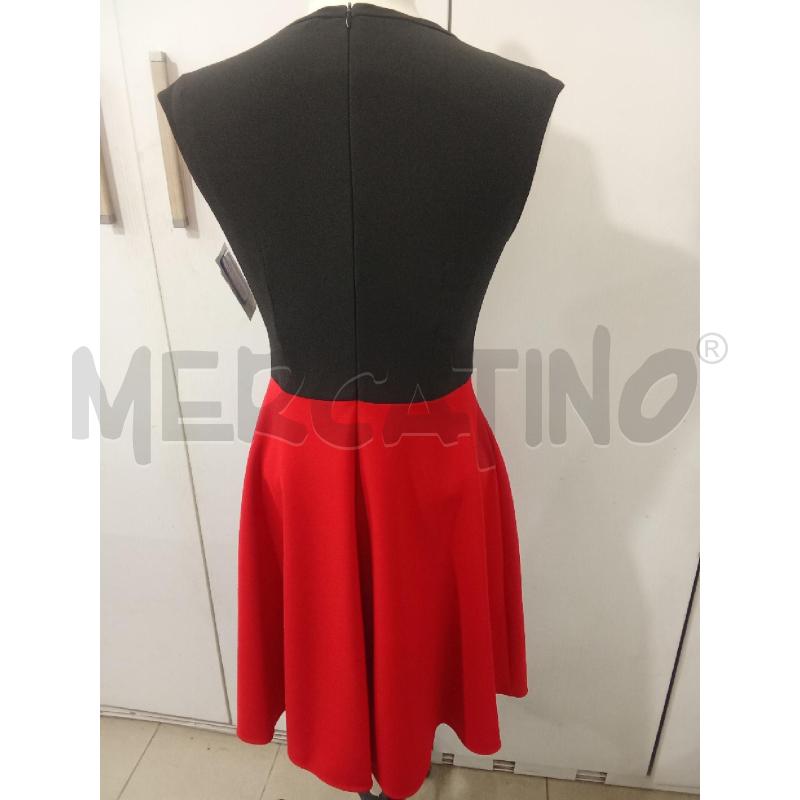 VESTITO DONNA ROSSO E NERO HANNY DEEP | Mercatino dell'Usato Benevento 3