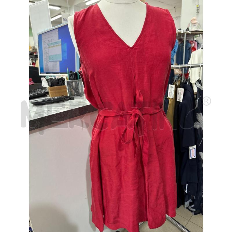 VESTITO DONNA ROSSO GIRO MANICA CON CINTURA EMME MARELLA | Mercatino dell'Usato Benevento 1